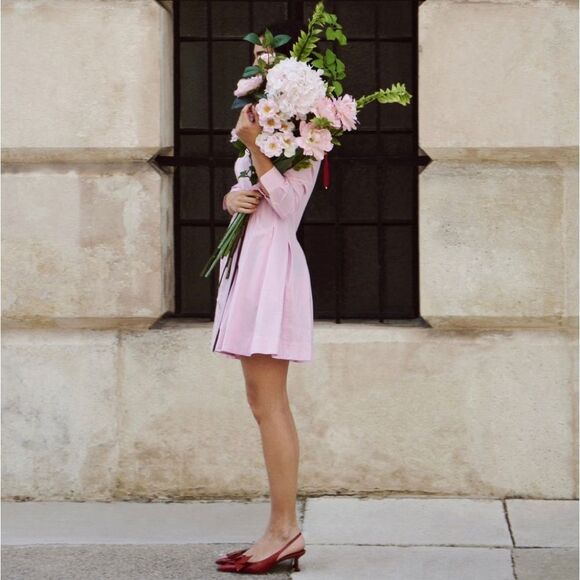 LIKE NEW POLO RALPH LAUREN DRESS PINK WOMENS - Picture 10 of 11